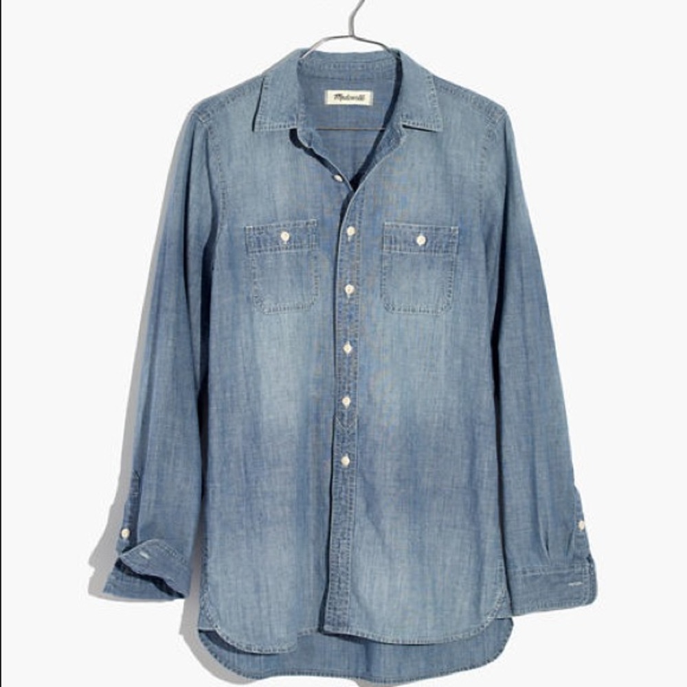Madewell Oversized Chambray Top - S
